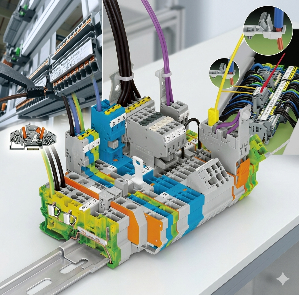 WAGO Rail-Mount Terminal Blocks